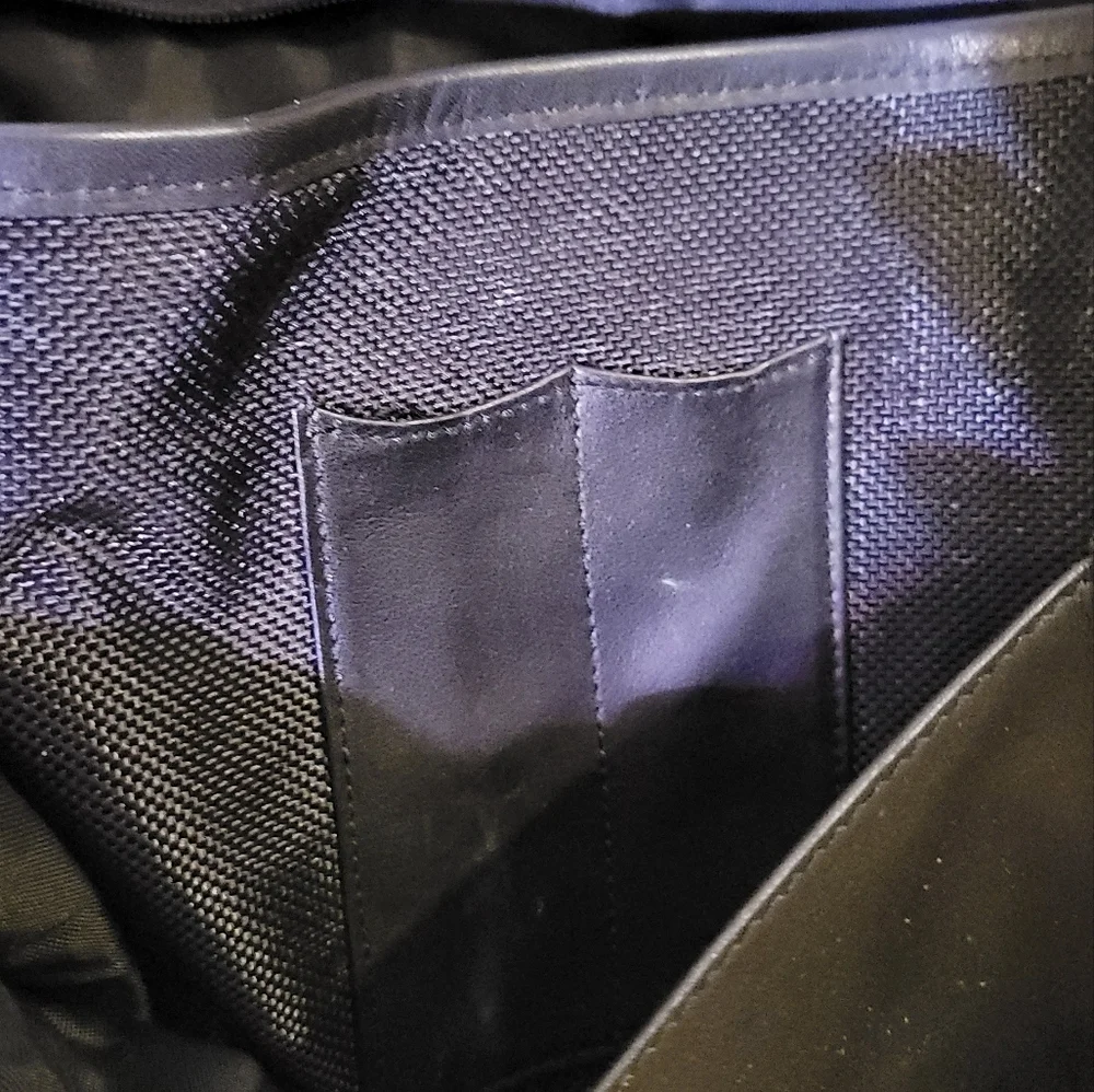 Classic Black Leather Coach Bag